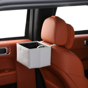 SENYAZON車用ゴミ箱 車載ゴミ袋 車用収納ケース 折りたたみ式自動車ゴミ箱 大容量自動車懸垂式防水漏れ防止ゴミ箱収納袋、旅行部品 カー用品 便利グッズ (白)