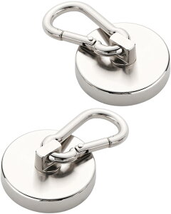 harukita �}�O�l�b�g�t�b�N �J���r�i �o�R�t�b�N�}�O�l�b�g ���Εt�� ������ �l�I�W������ �L�b�`�� ���O �L�����v �Ǌ|���p ���a25mm �V���o�[ 2�Z�b�g