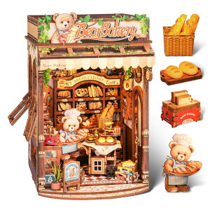 FUNPOLA ���̃p�Y�� 3D�p�Y�� �u�b�N�k�b�N �L�b�g �ؐ��p�Y�� DIY �~�j�`���A �h�[���n�E�X �{�I���� �u�b�N�G���h �W���p �N���t�g�Z�b�g 10�� ���S�҂⒆�w������ 240PC (���܂��܃x�[�J���[)