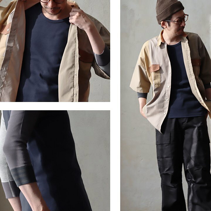 楽天市場】カットソー 七分袖 ロングtシャツ 重ね着 すっきり 着痩せ 