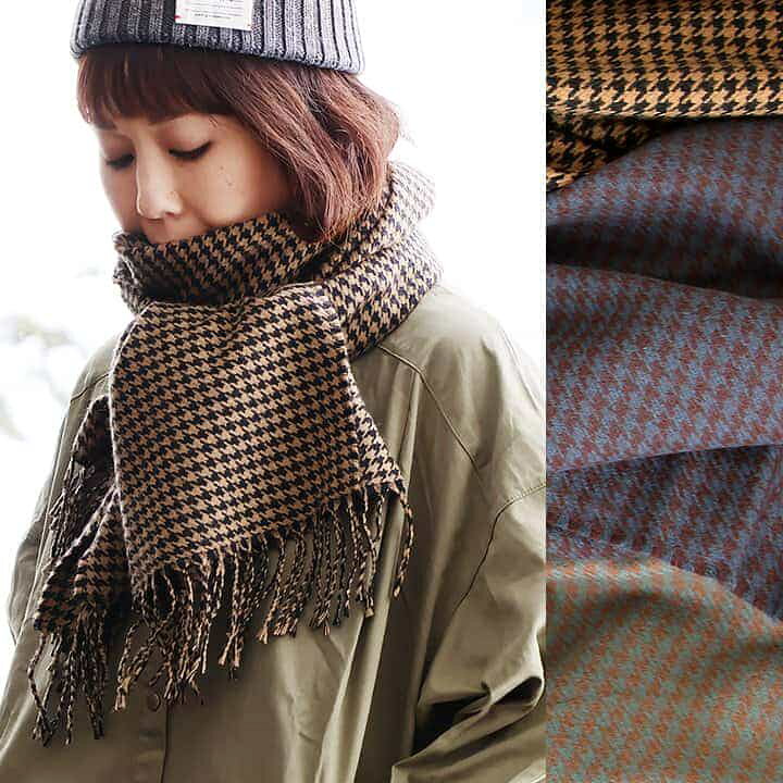ROPÉ(ロペ) / カシミヤブレンド パターンストール（千鳥格子/グレンチェック） (ファッション雑貨 / ストール/スヌード)  通販｜J'aDoRe JUN ONLINE(メンズ・レディースのファッション通販) [ニューヨーカー] ストール・マフラー カシミヤ混 千鳥オーバーペイン マフラー メンズ