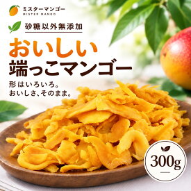 おいしい端っこマンゴー 300g 100g×3袋 小分けで便利 ドライマンゴー セブ島産 砂糖以外無添加 大容量 訳あり 形不揃い ドライフルーツ マンゴー フィリピン産 おやつ ヨーグルト 保存食 送料無料 食品添加物不使用