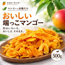 ＼リピートNO.1／ おいしい端っこマンゴー 500g 100g×5袋 小分けで便利 ドライマンゴー セブ島産 砂糖以外無添加 大容量 ドライフルーツ マンゴー フィリピン産 おやつ おつまみ ヨーグルト 朝食 保存食 お菓子 スイーツ 送料無料 食品添加物不使用