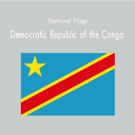 国旗ステッカー/コンゴ民主共和国　National Flag/Democratic Republic of the Congo