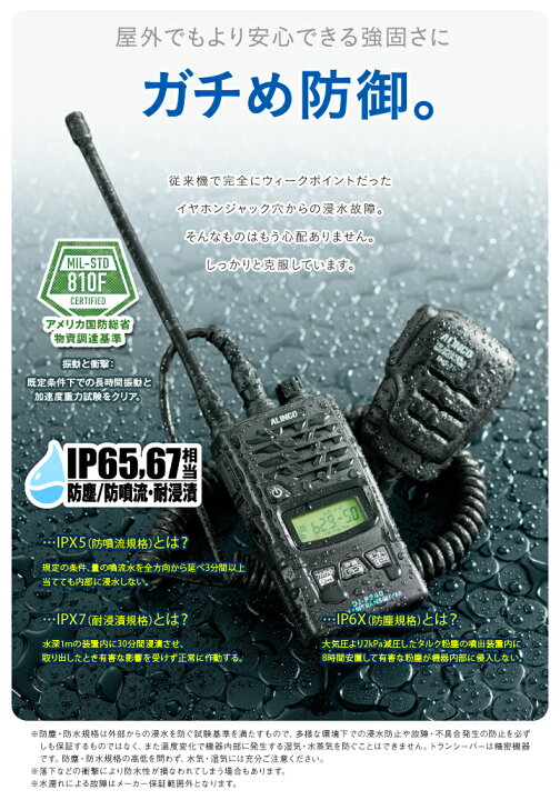 楽天市場】アルインコ DJ-P240 2台セット 特定小電力 トランシーバー  