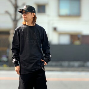 415CLOTHING ����T T�V���c CRIME INC LS TEE �u���b�N �� BLACK
