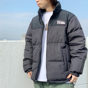 �ySALE 50%OFF�z�t�@�[�X�g�_�E�� FIRST DOWN ���o�[�V�u�� �_�E���W���P�b�g REVERSIBLE BUBBLE DOWN JACKET MICROFT F542001 �u���b�N �� BLACK