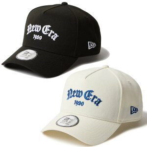 �j���[�G�� NEW ERA �L���b�v 9FORTY A-Frame OLD ENGLISH LOGO CAP �X�i�b�v�o�b�N �X�q �u���b�N �� BLACK �z���C�g �� WHITE 14669113