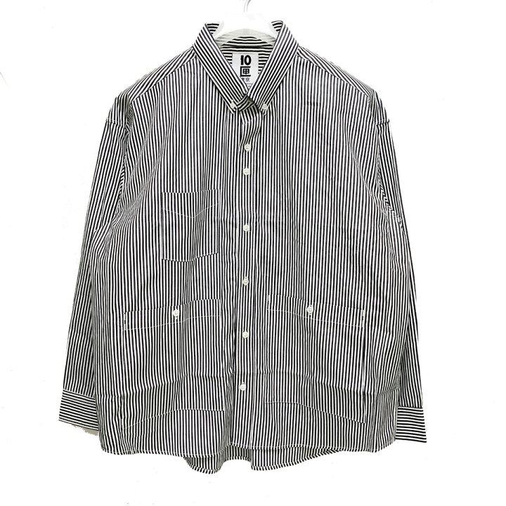楽天市場】TENBOX 10匣 テンボックス 長袖シャツ Pocket B.D SHIRT 