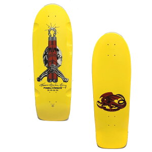 �p�E�G���y�����^ POWELL PERALTA × BRUCE LEE SKULL & NUNCHUCKS DECK �X�P�[�g�f�b�L �� �u���[�X���[ �R���{ �C�G���[ ���F YELLOW