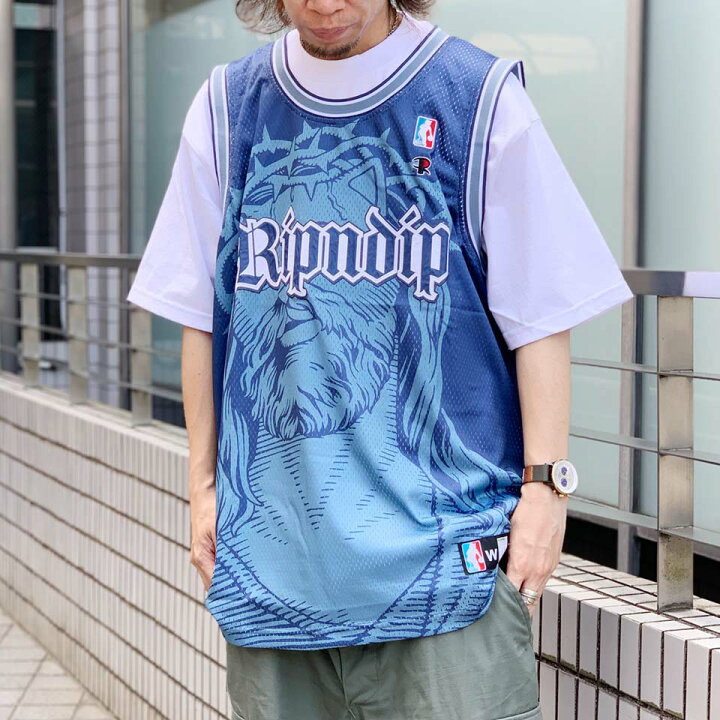 楽天市場】リップンディップ RIPNDIP バスケジャージ タンクトップ 