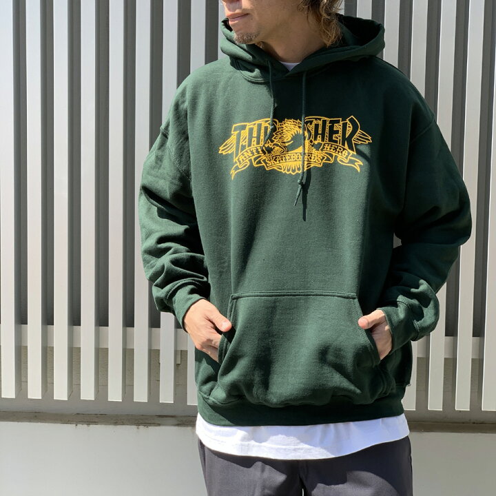 楽天市場】スラッシャー THRASHER パーカー ANTIHERO MAG BANNER P/O 