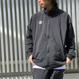 アンブロ UMBRO ナイロンジャケット トラックジャケット LOGO NYLON JACKET セットアップ ブラック 黒 BLACK