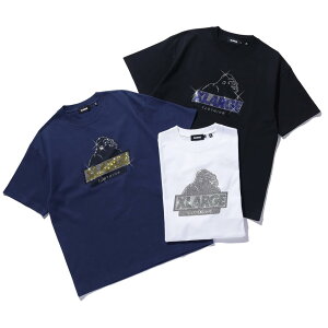 �S3�F �G�N�X�g�����[�W XLARGE T�V���c RHINE STONE SLANTED OG S/S TEE ���C���X�g�[�� ���� �z���C�g �� WHITE �u���b�N �� BLACK �l�C�r�[ �� NAVY 101252011054