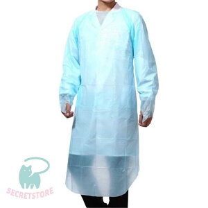 100枚入 ビニールエプロン 防護服 プラスチックガウン プラスチックエプロン 使い捨て 介護 防水撥水 防汚 男女兼用 飛沫対策 汚れ防止