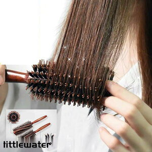 ヘアブラシ ロールブラシ 豚毛 ヘアーブラシ カールブラシ ブローブラシ ヘア ブラシ ヘアセット くし 巻き髪 前髪 コスメ 美容 ヘアケア ブタゲ