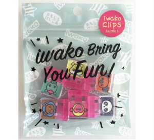 iwako Clips �C���R�[�N���b�v�X 6�R���� �X�}�[�g�N���b�v �S5�� �i�A�j�}�� �}���� �_�C�i�\�[ �t�[�h �̂���� �j ���킢�� ������� �f�U�C�� �J���t�� �v���X�`�b�N ���[�� ���� �X�e�[�V��