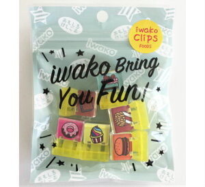 iwako Clips �C���R�[�N���b�v�X 6�R���� �X�}�[�g�N���b�v �S5�� �i�A�j�}�� �}���� �_�C�i�\�[ �t�[�h �̂���� �j ���킢�� ������� �f�U�C�� �J���t�� �v���X�`�b�N ���[�� ���� �X�e�[�V��