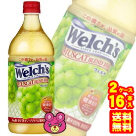 【2ケース】 アサヒ ウェルチ マスカットブレンド100 PET 800g×8本×2ケース：合計16本 Welch's 【北海道・沖縄・離島配送不可】