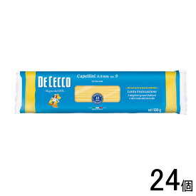 【24個】ディ・チェコ [DeCecco]No.9カッペリーニ 500g×24個 〔正規輸入品〕【北海道・沖縄・離島配送不可】