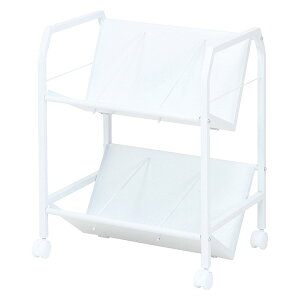 【インテリア】【不二貿易】 ファイルワゴン 2段 〔メーカー直送品〕【北海道・沖縄・離島配送不可】