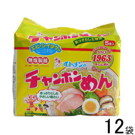 【2ケース】 イトメン チャンポンめん 100g×5個入×6袋×2ケース：合計12袋 【北海道・沖縄・離島配送不可】