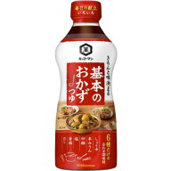 【1ケース】 キッコーマン 基本のおかずつゆ PET 500ml×6本入 【北海道・沖縄・離島配送不可】