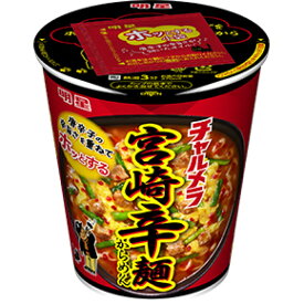 【1ケース】 明星 チャルメラカップ 宮崎辛麺 67g×12個入 【北海道・沖縄・離島配送不可】