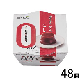 【48個】 遠藤製餡 Rゼロカロリー 水ようかん こし 90g×24個入×2ケース：合計48個 【北海道・沖縄・離島配送不可】