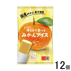 【12個】 谷尾食糧工業 凍らせて食べるみかんアイス 70g×4本入×12個 【北海道・沖縄・離島配送不可】