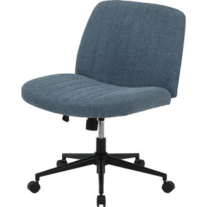 【インテリア】 【不二貿易】 あぐらがかける チェア BL ブルー〔メーカー直送品〕【北海道・沖縄・離島配送不可】 オフィスチェア デスクチェア あぐら 椅子