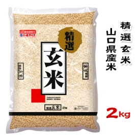 【山口県産米】【農協直販】 精選玄米 2kg 【北海道・沖縄・離島配送不可】