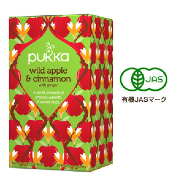 楽天市場 1ケース 日仏貿易 Pukka アップル シナモン オーガニックハーブティー tb 8箱入 パッカ 北海道 沖縄 離島配送不可 O9ショップ オーナインショップ