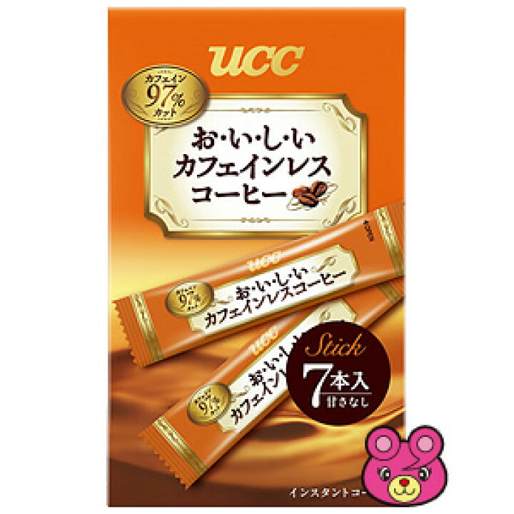 Ucc おいしいカフェインレスコーヒー スティック コーヒー Ucc 珈琲 インスタントコーヒー 2ケース 7p 24箱入 送料無料