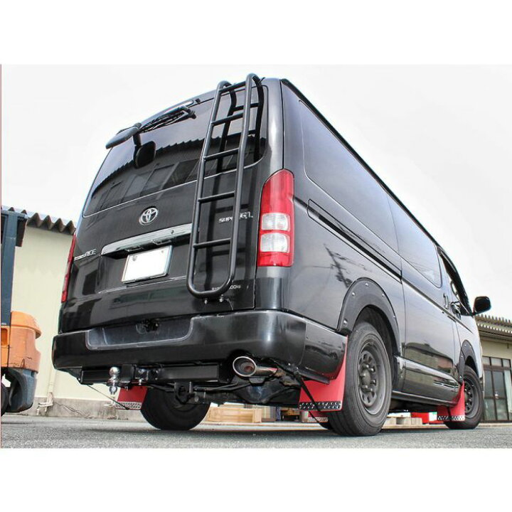 楽天市場】ハイエース 200系 1〜9型標準車用 リアラダー 車検対応 梯子 