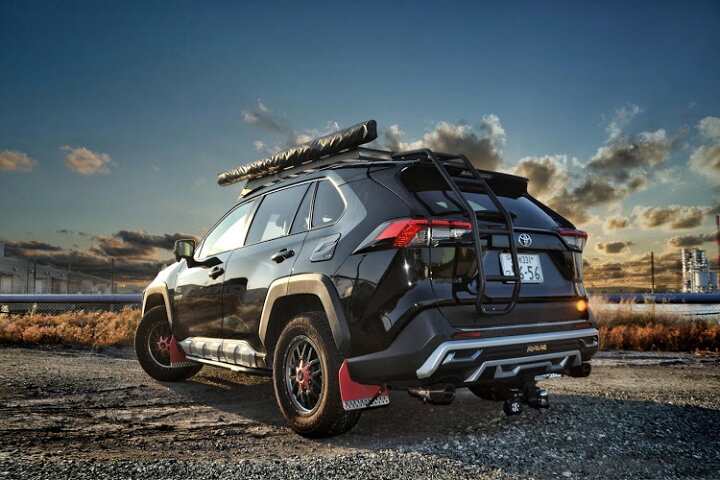 楽天市場】【プレゼント付】RAV4 50系 リアラダー 丸パイプ パーツ 