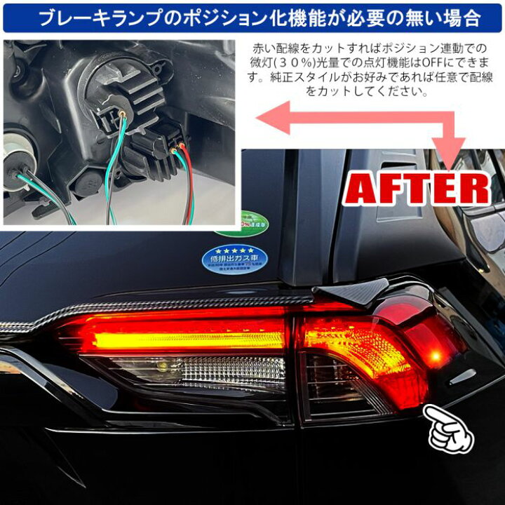 楽天市場】RAV4 50系 LEDテールランプ フルLED US風サイドマーカー 