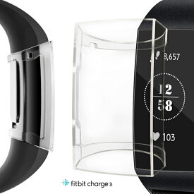 FitbitCharge3クリアケース TPU素材 フィットビット 耐衝撃 薄型 軽量 カバー 脱着簡単 Fitbit 柔軟 耐久性 傷防止 保護 透明