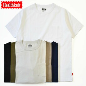 Healthknit fanctional fabric crewneck pocket T-shirt ファンクショナルファブリック クルーネックポケット半袖Tシャツ 半袖 メンズ レディース ユニセックス カットソー