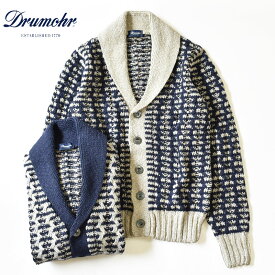 【40%OFF】DRUMOHR Cotton linen cardigan ドルモア コットンリネン ローゲージニット ショールカラー カーディガン D3J419AR メンズ レディース ユニセックス ニット カーデ