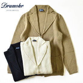 DRUMOHR Cotton Low gauge knit jacket ドルモア コットン ローゲージ ニット ジャケット D5CB412 メンズ ニットジャケット ジャケット