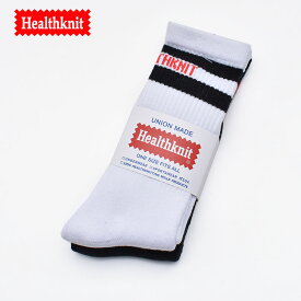 Healthknit 2line Logo 2packs socks ヘルスニット 2本ラインロゴ ソックス 2足組 192-1011 レディース
