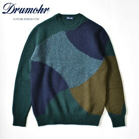 【国内正規品】Drumohr ドルモア color block crew neck knit D8W103BI カラーブロック クルーネックニット メンズ セーター