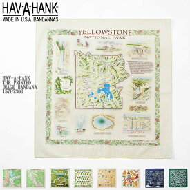 【全8種類】HAV-A-HANK ハバハンク THE PRINTED IMAGE BANDANA 15707300 バンダナ ハンカチ チーフ メンズ レディース ユニセックス ギフト プレゼント スカーフ 自然公園 動物園 海 天候 鳥 貝殻 ペイズリー プレゼント ギフト ハンカチ アメリカ アメカジ