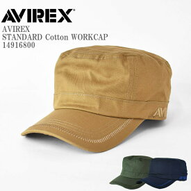 AVIREX アビレックス OR AX STANDARD Cotton WORKCAP N14916800/K14308800 スタンダード ワークキャップ ナンバーリング コットン ワーク キャップ 刺繍 アメカジ 帽子 プレゼント ミリタリー メンズ レディース ユニセックス