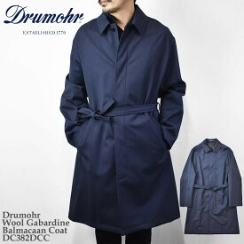 Drumohr ドルモア Wool Gabardine Balmacaan Coat DC382DCC ステンカラー バルマカーン コート ギャバジン メンズ イタリア