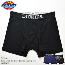 Dickies ディッキーズ DK Back print Big Logo flower boxer pants 80052100 ロゴ バックプリント フラワー 花柄 スタンダード ボクサーパンツ ボクサーブリーフ パンツ 下着 メンズ ストリート スケーター