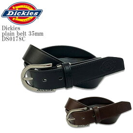 Dickies ディッキーズ DK plain belt 35mm DS0178C プレーン ベルト ロゴ 刺繍 フェイクレザー レザー 革 ベルト スケーター ストリート メンズ レディース ユニセックス
