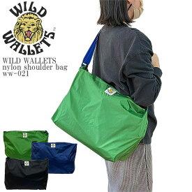 WILD WALLETS ワイルドウォレット nylon shoulder bag ww-021 ナイロン ショルダーバッグ ワンポイント メンズ レディース ユニセックス 旅行 通勤 通学