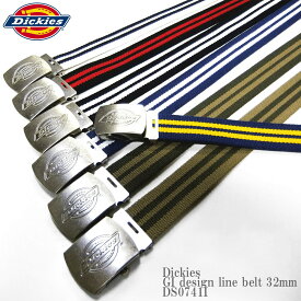 Dickies ディッキーズ DK GI design line belt 32mm DS0741I ライン ガチャベル ベルト スケーター ストリート メンズ レディース ユニセックス